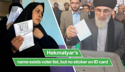 Hekmatyar’s name exists voter list, but no sticker on ID card