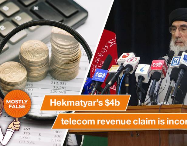 Hekmatyar’s $4b telecom revenue claim is incorrect