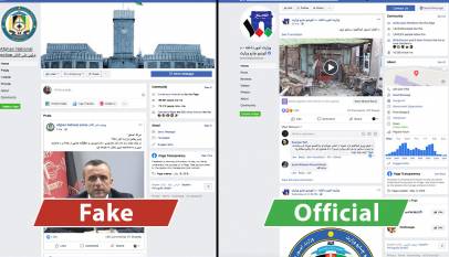 Facebook page Police-e-Melli Afghan is fake: MoI