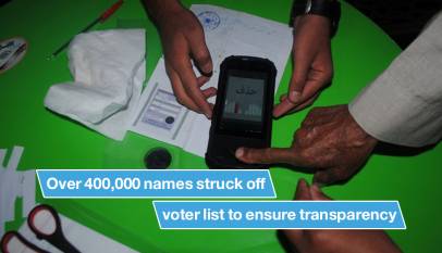Over 400,000 names struck off voter list to ensure transparency