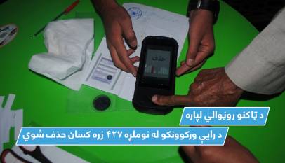 د ټاکنو روڼوالي لپاره د رایې ورکوونکو له نوملړه ۴۲۷زره کسان حذف شوي