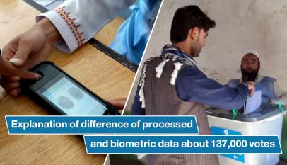 Explanation of difference of processed and biometric data about 137,000 votes