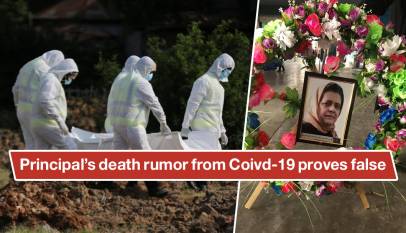 Principal’s death rumor from Coivd-19 proves false